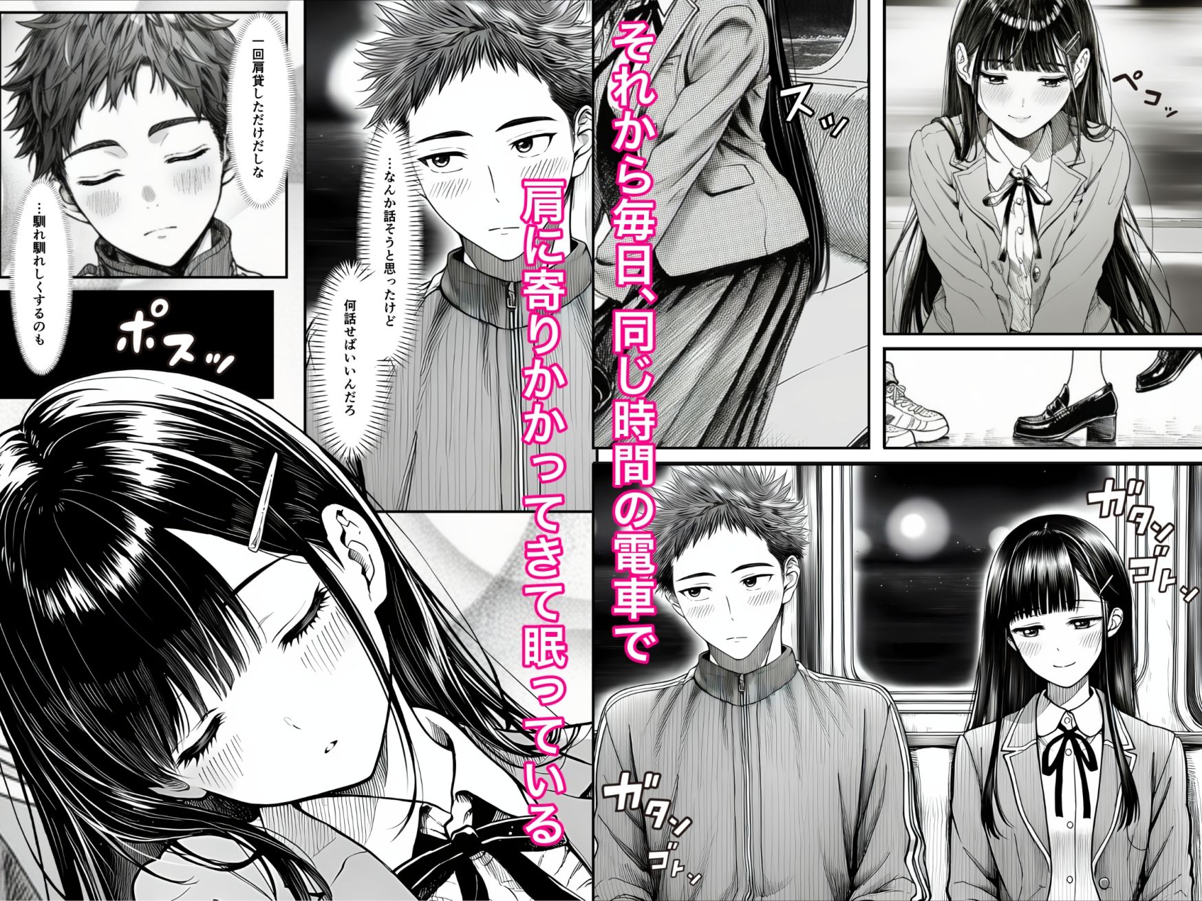 電車で何度も肩にもたれかかってくる女の子と、子作りセックスしてしまった 画像2